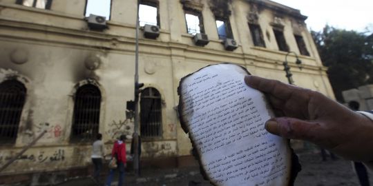 L'incendie de l'Institut d'Egypte, 