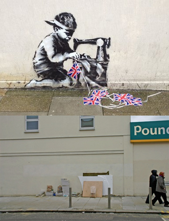 Un 'Banksy' desaparecido en Londres reaparece ahora en una subasta en Estados Unidos