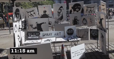 El fracaso del puesto callejero de Banksy