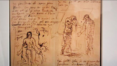 Exposicin de una carta indita de Picasso a Max Jacob