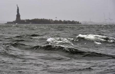 Galeras de Nueva York, anegadas tras el paso de Sandy