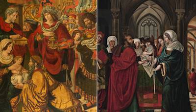 El destino dispar de dos pinturas de Sijena: una tabla del retablo mayor del monasterio est retenida por un juez en Barcelona mientras otra viaja a EEUU para su venta