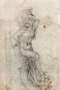 Un jubilado guardaba entre sus papeles un dibujo de Leonardo Da Vinci