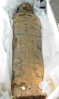 Egipto recuperar en marzo un sarcfago faranico, incautado en EEUU