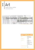 D04.01. Comisariado y Coordinación de Exposiciones.